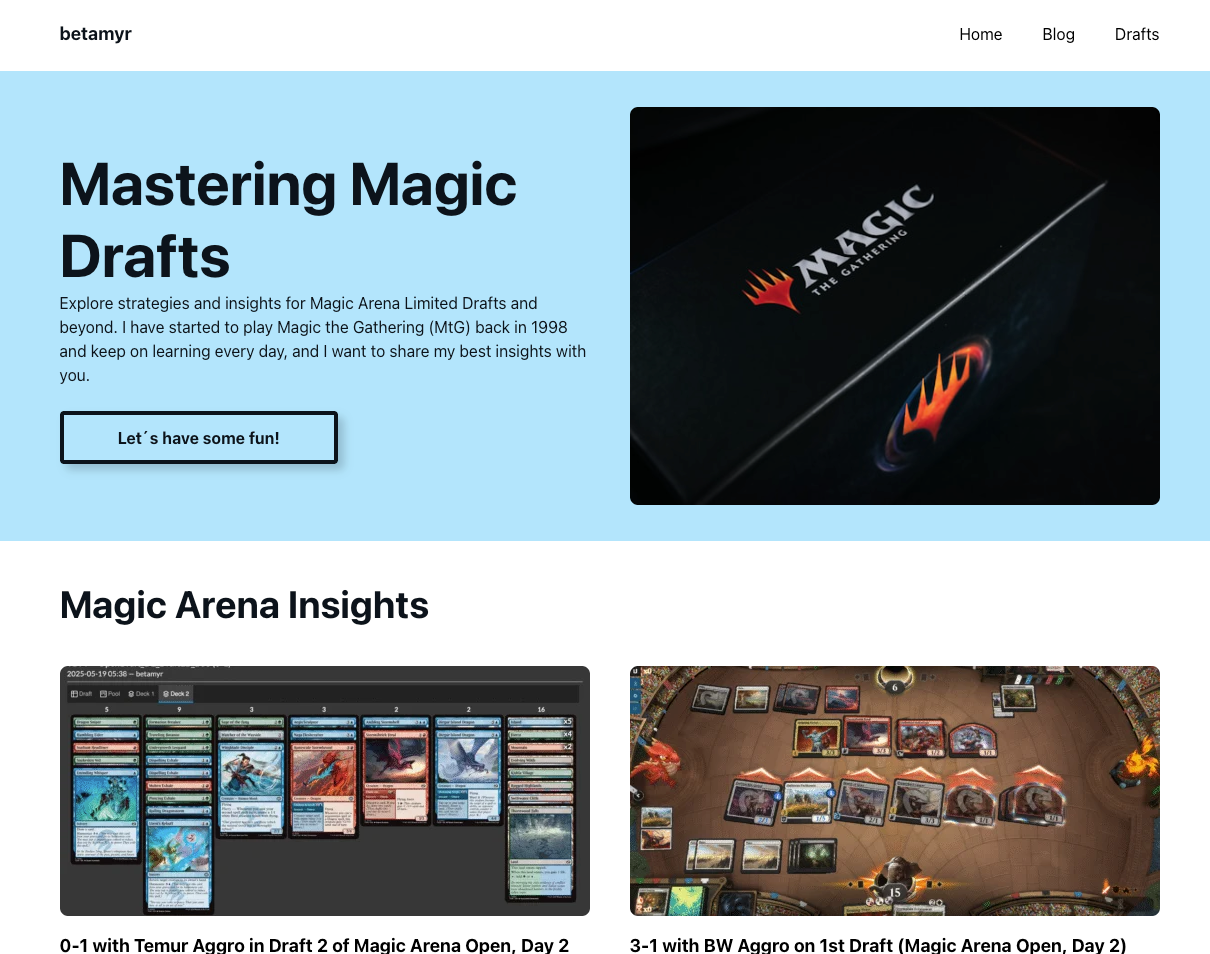 A new WordPress theme for betamyr